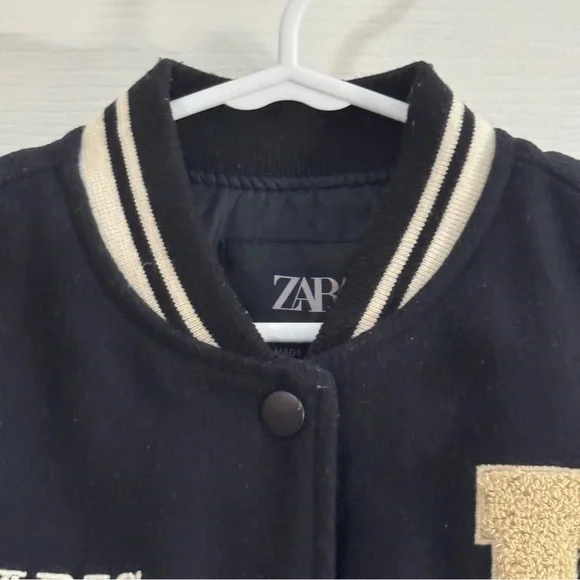 Zara Baby Girl Black and Cream Long Sleeve Jacket - Picture 2 of 12